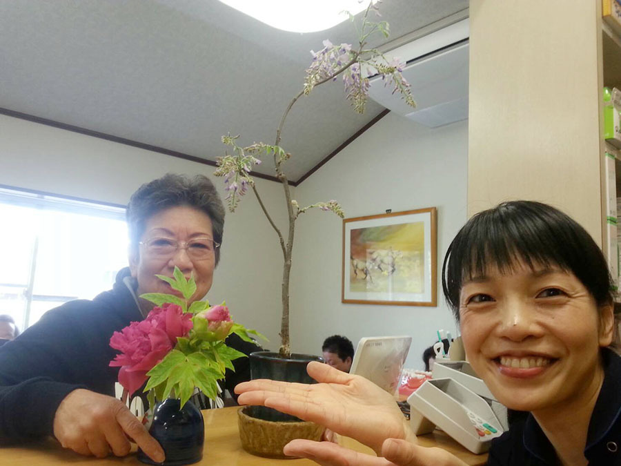 患者様のご自宅で咲いた牡丹　柴垣歯科医院