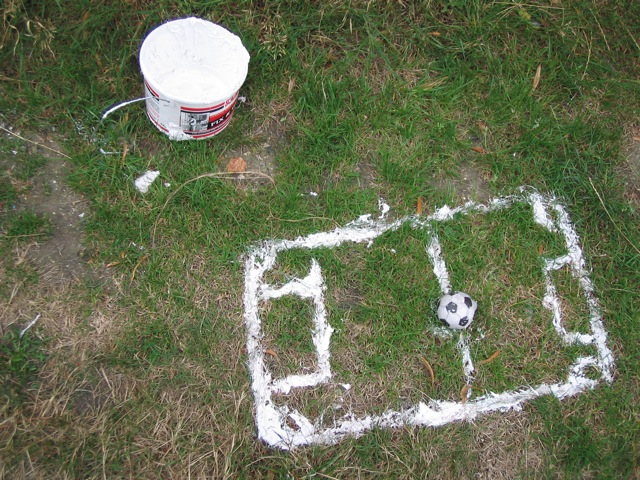 手作りサッカーコート　柴垣歯科医院