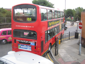 ロンドンの2階建てバス