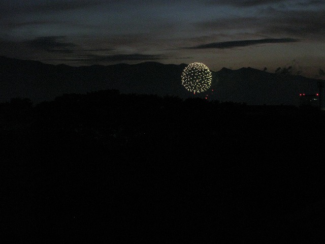 鮎祭りの花火