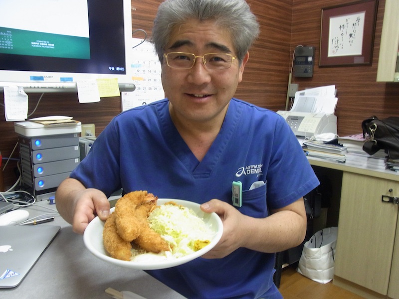 ホワイトデーのお返し　海老フライ　柴垣歯科医院