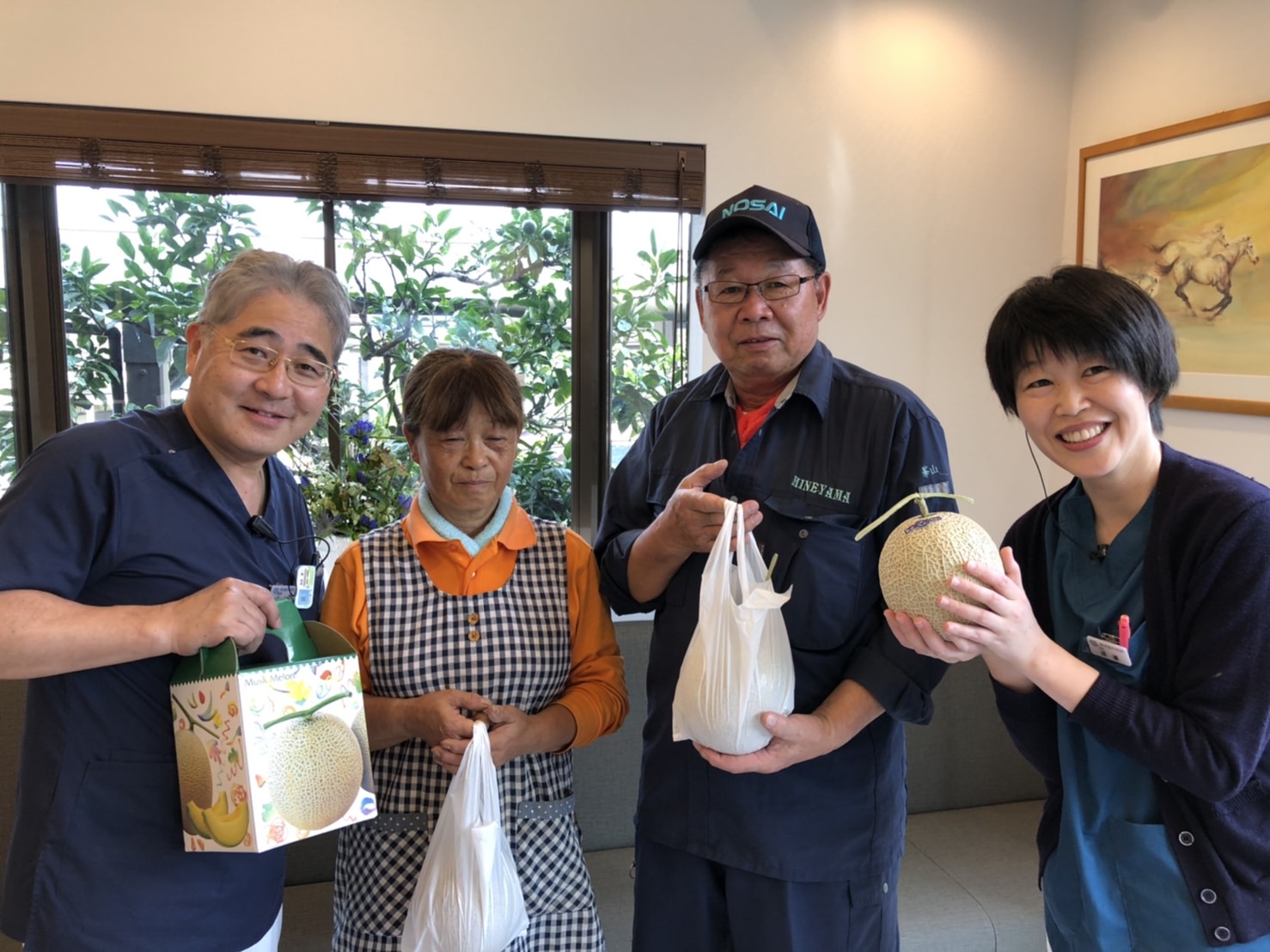 患者様から頂いたメロン