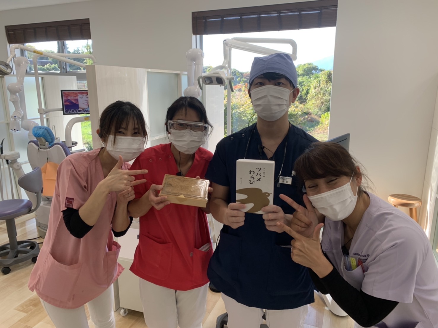 院長からの岐阜のお土産　わらび餅　綾瀬市と海老名市の境に位置する柴垣歯科医院