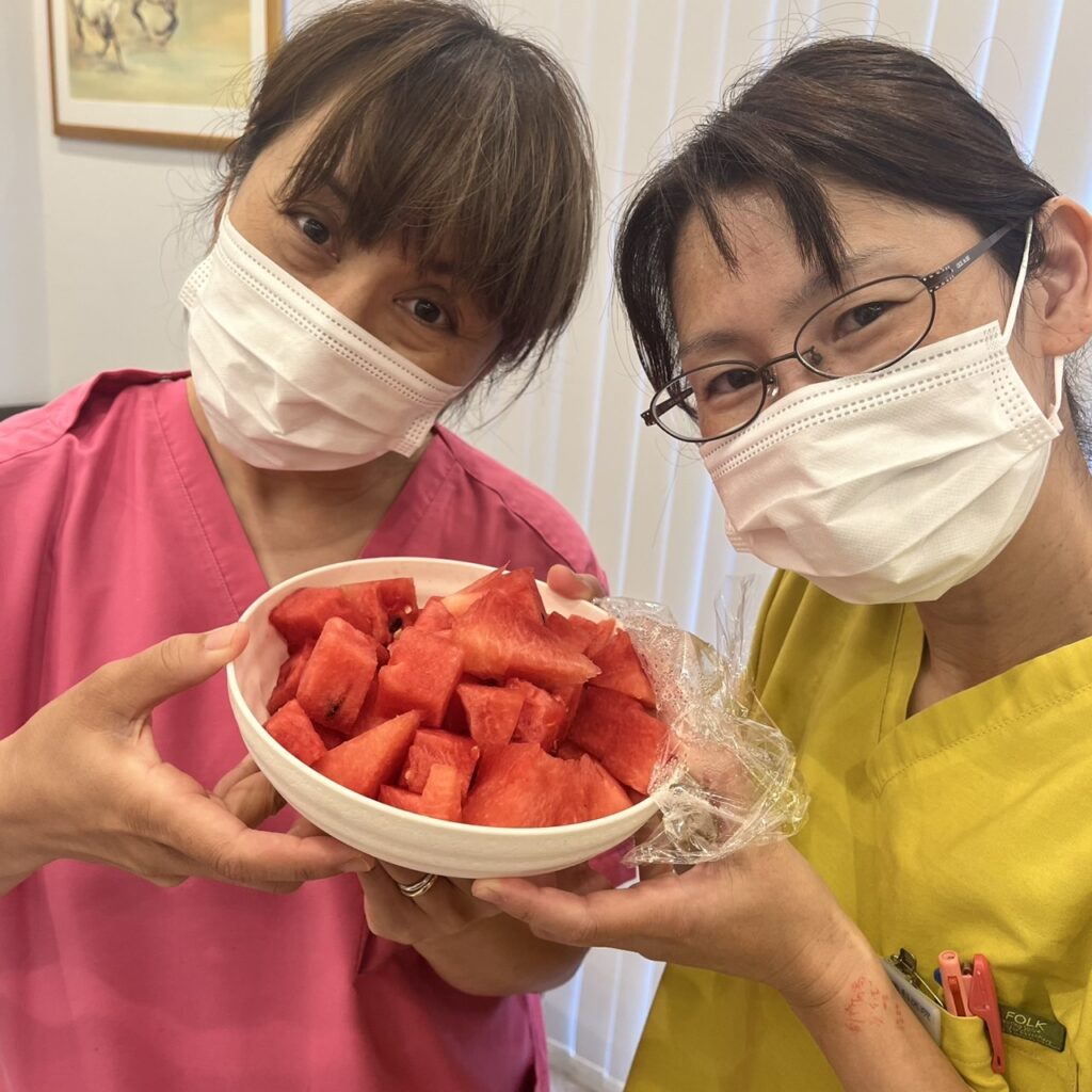 綾瀬市海老名市柴垣歯科医院　スイカ